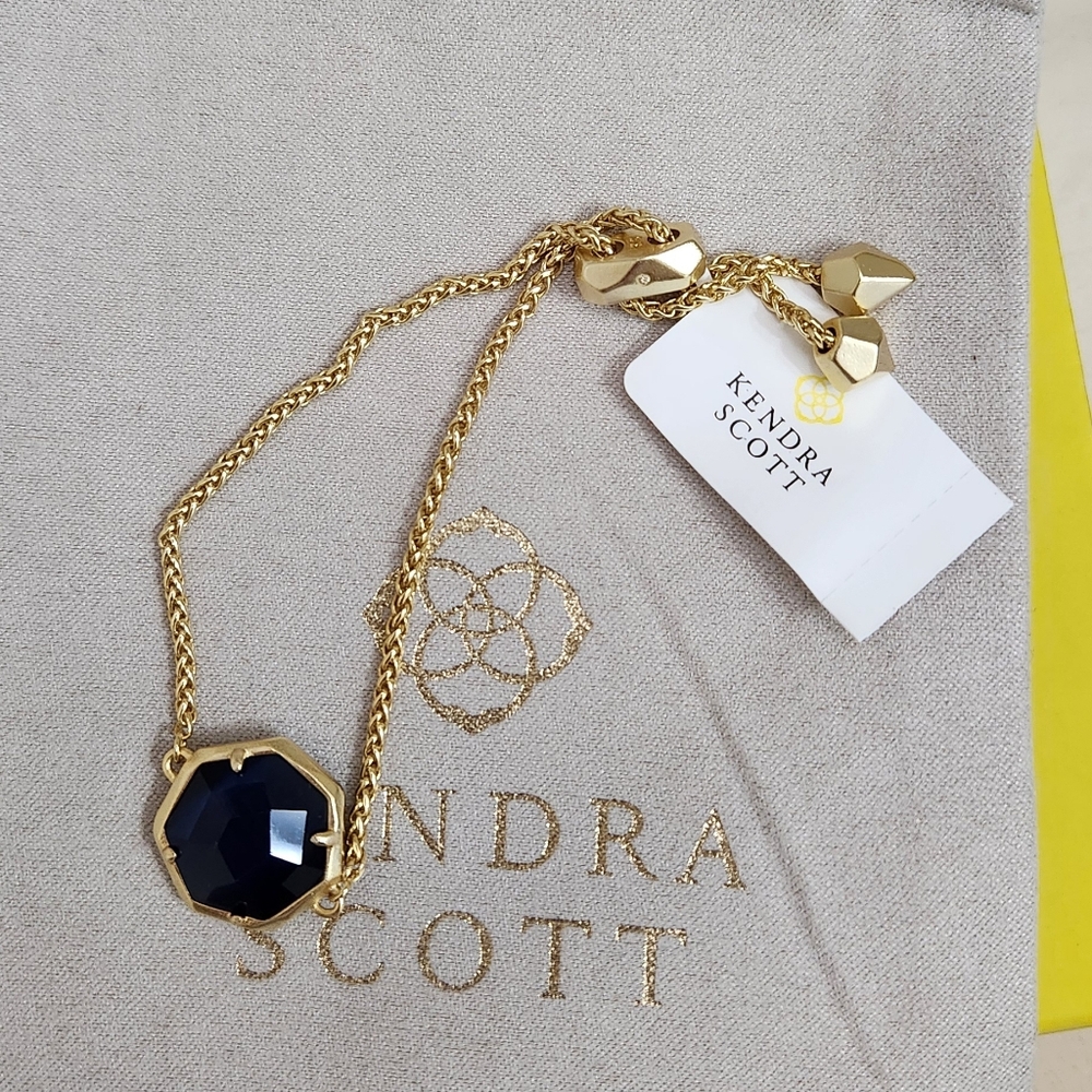Kendra Scott Cynthia Chain Bracelet Navy NWT